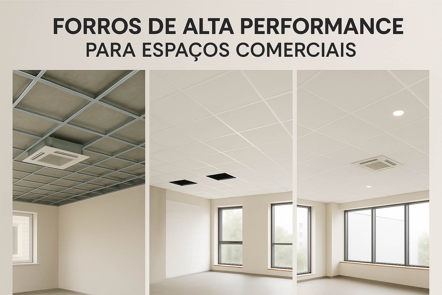 Slide 2 - Forros de Alta Performance para Espaços Comerciais